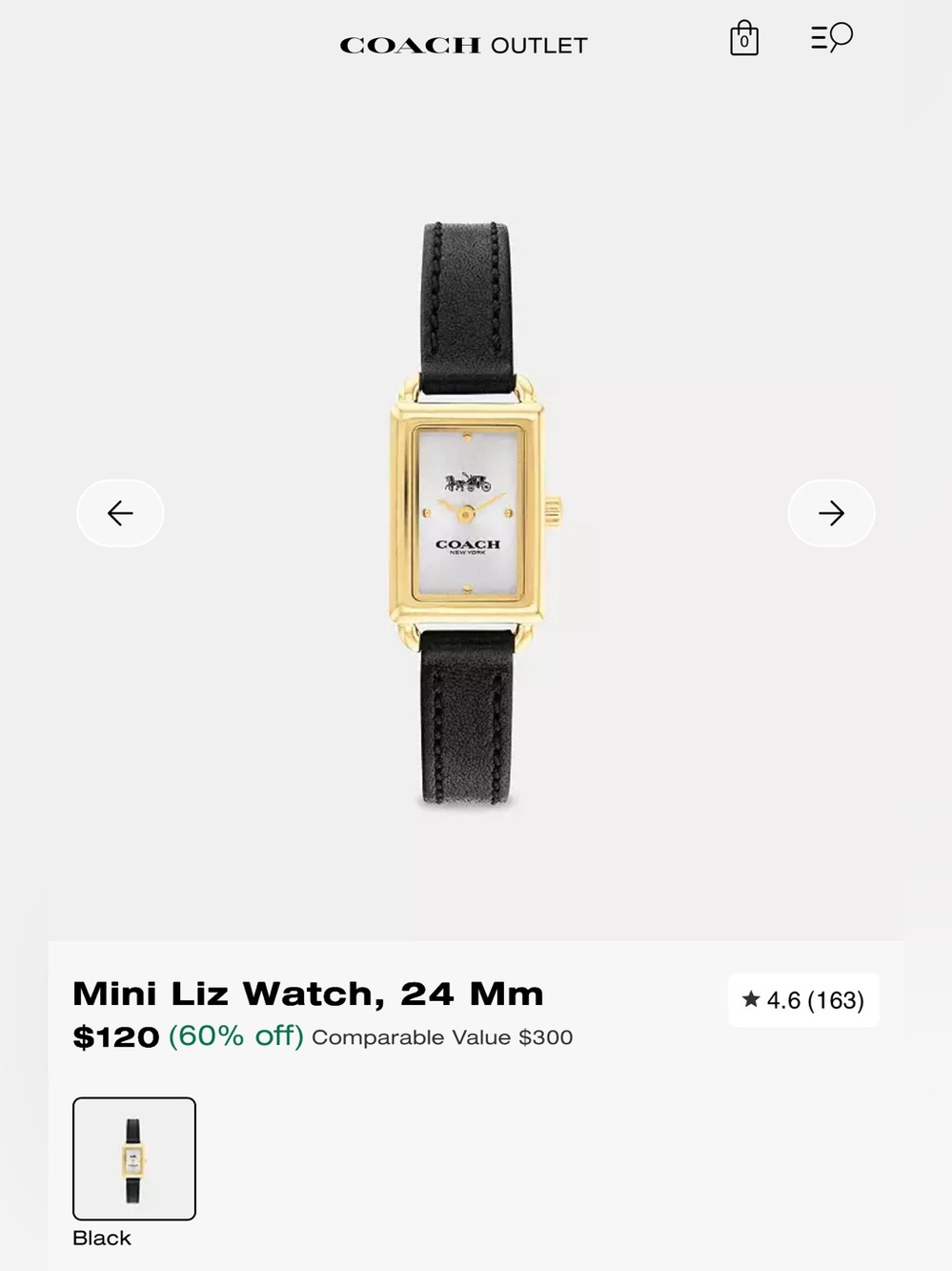 Coach Mini Watch - Picture 4 of 5